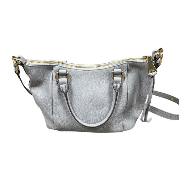 Aimee Kestenberg Chakra Satchel Crossbody Bag Purse Whipstitch Fringe Leather - Picture 4 of 11